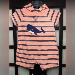 Baby Boy Blue Whale Romper | 6 Months